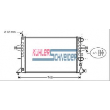 0601101 KUHLER SCHNEIDER Радиатор, охлаждение двигател