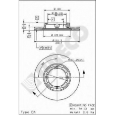 BS 8149 BRECO Тормозной диск