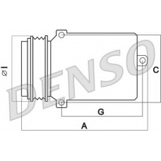 DCP17121 DENSO Компрессор, кондиционер