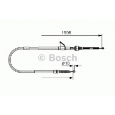 1 987 482 068 BOSCH Трос, стояночная тормозная система