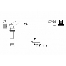 0 986 357 226 BOSCH Комплект проводов зажигания