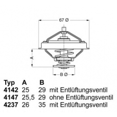 4142.79 WAHLER Термостат, охлаждающая жидкость