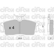 822-305-0 CIFAM Комплект тормозных колодок, дисковый тормоз