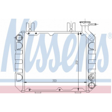 62260 NISSENS Радиатор, охлаждение двигателя