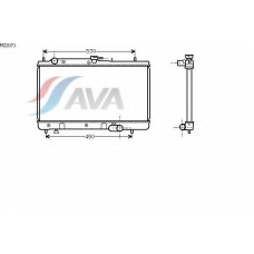 MZ2071 AVA Радиатор, охлаждение двигателя