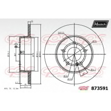 873591.6980 MAXTECH Тормозной диск