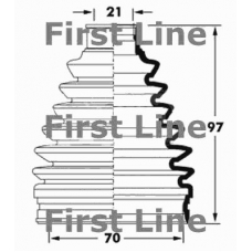 FCB6066 FIRST LINE Пыльник, приводной вал