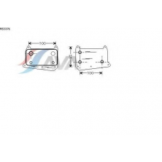 MS3376 AVA Масляный радиатор, двигательное масло