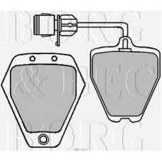 BBP1647 BORG & BECK Комплект тормозных колодок, дисковый тормоз
