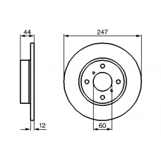 0 986 478 729 BOSCH Тормозной диск