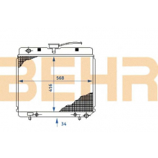 2108088 BEHR Radiator