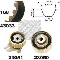 23033 MAPCO Комплект ремня грм