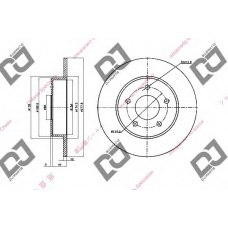 BD1392 DJ PARTS Тормозной диск