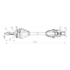 DRS6364.00 OPEN PARTS Приводной вал