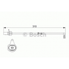 1 987 474 506 BOSCH Сигнализатор, износ тормозных колодок