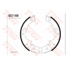 GS7169 TRW Комплект тормозных колодок, стояночная тормозная с