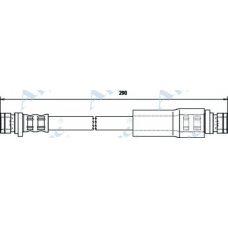 HOS3328 APEC Тормозной шланг