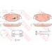 GDB1542 TRW Комплект тормозных колодок, дисковый тормоз