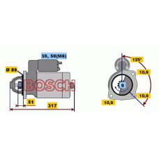 0 001 231 002 BOSCH Стартер