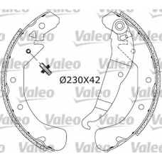 554844 VALEO Комплект тормозных колодок