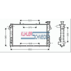 5307801 KUHLER SCHNEIDER Радиатор, охлаждение двигател