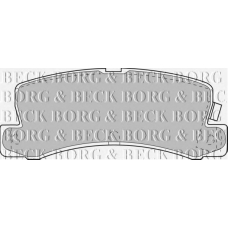 BBP1405 BORG & BECK Комплект тормозных колодок, дисковый тормоз