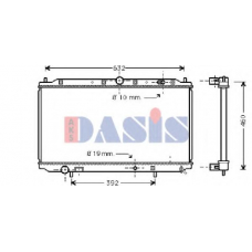 141170N AKS DASIS Радиатор, охлаждение двигателя