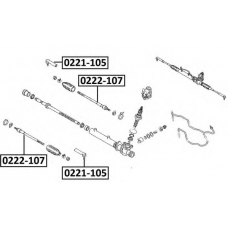 0221-105 ASVA Наконечник поперечной рулевой тяги