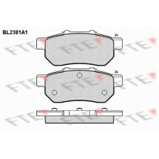 BL2381A1 FTE Комплект тормозных колодок, дисковый тормоз