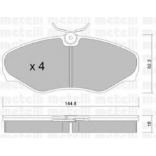 22-0338-2 METELLI Комплект тормозных колодок, дисковый тормоз