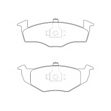 WBP21866B WAGNER LOCKHEED Комплект тормозных колодок, дисковый тормоз