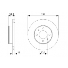 0 986 479 377 BOSCH Тормозной диск