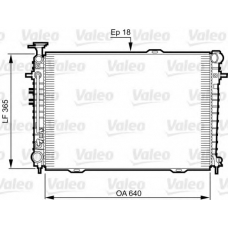 735543 VALEO Радиатор, охлаждение двигателя