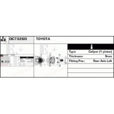 DC73260 EDR Тормозной суппорт