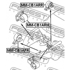 MM-CB1AFR FEBEST Подвеска, двигатель