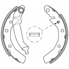 BSA2033.00 OPEN PARTS Комплект тормозных колодок