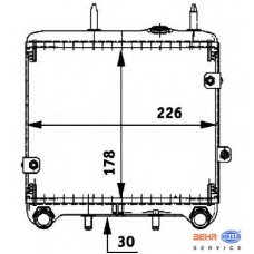 8MO 376 725-271 HELLA Масляный радиатор, двигательное масло