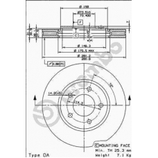 09.8977.10 BREMBO Тормозной диск