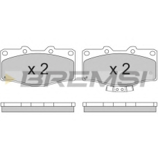 BP2618 BREMSI Комплект тормозных колодок, дисковый тормоз