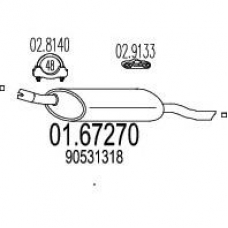 01.67270 MTS Глушитель выхлопных газов конечный