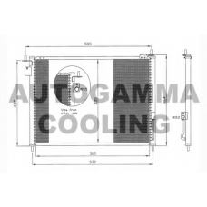 104454 AUTOGAMMA Конденсатор, кондиционер