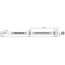 VBH287 MOTAQUIP Тормозной шланг