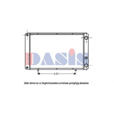 180039N AKS DASIS Радиатор, охлаждение двигателя