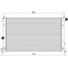 350213112400 MAGNETI MARELLI Радиатор, охлаждение двигателя