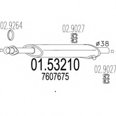 01.53210 MTS Средний глушитель выхлопных газов