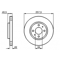 0 986 478 639 BOSCH Тормозной диск