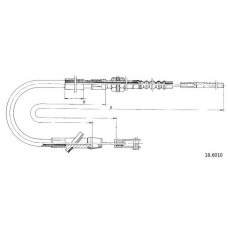 18.6010 CABOR Трос, управление сцеплением