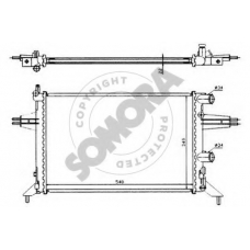 211740 SOMORA Радиатор, охлаждение двигателя