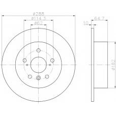 MDC899 MINTEX Тормозной диск