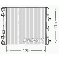 DRM27002 DENSO Радиатор, охлаждение двигателя